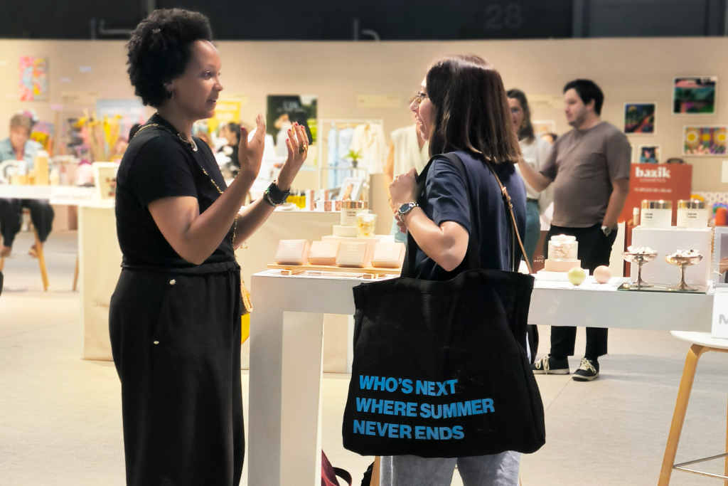 Alessia incontra un'azienda con cui ha avviato una collaborazione