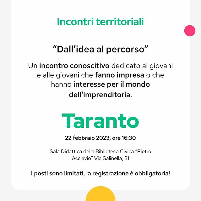 incontro Connessioni a Taranto